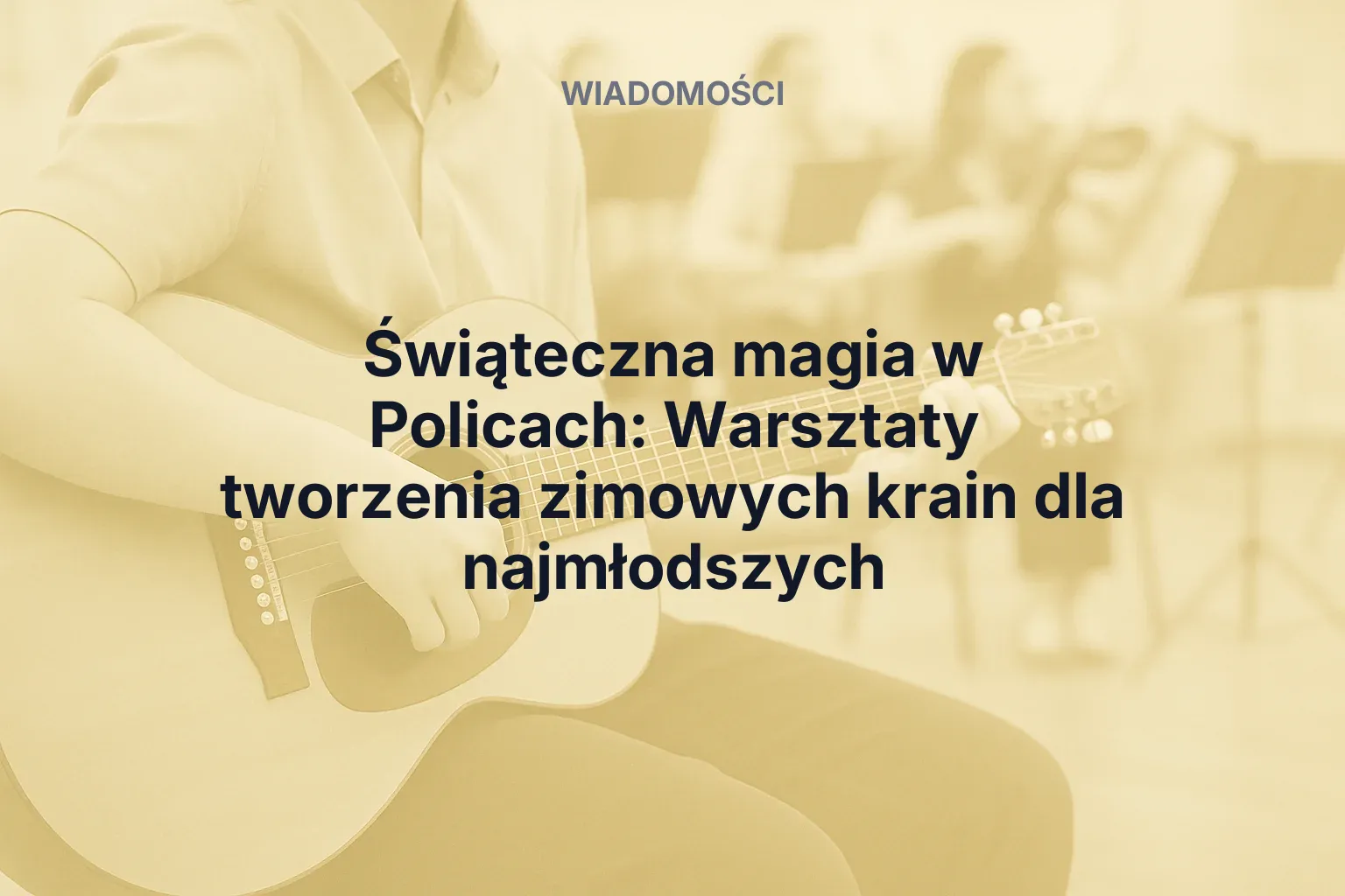 Miniatura: Świąteczna magia w Policach: Warsztaty tworzenia zimowych krain dla najmłodszych