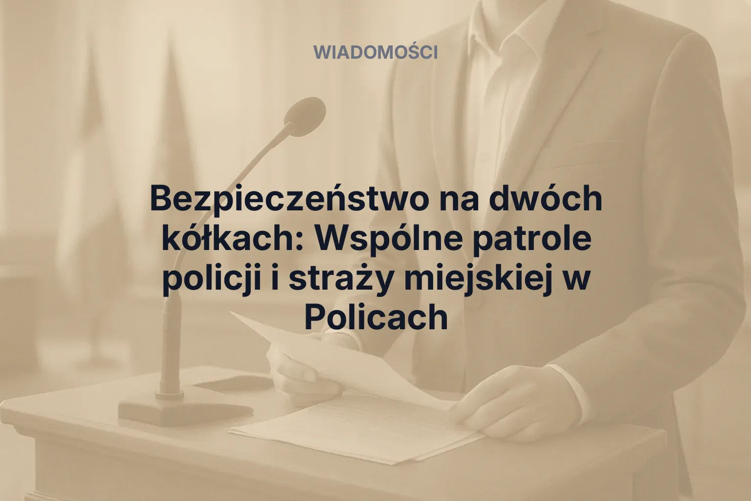 Miniatura: Bezpieczeństwo na dwóch kółkach: Wspólne patrole policji i straży miejskiej w Policach